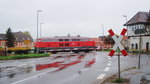 Am 15.04.2016 war diese 218er der DB mit Flachwagen aus Karsdorf in Richtung Naumburg unterwegs.