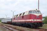 ELP 5250.05-5 (ex DB 228 742-3) am 23.07.2009 abgetsellt am Zementwerk Karsdorf.
