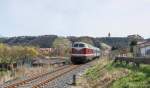 Am 12.04.2015 �berf�hrte die EBS 118 757-4 den MEG Personenwagen 60 80 092 4 048-2 Byz 439,4 von Weimar nach Karsdorf.
