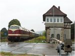 ITL 118 552-9 mit dem Sonderzug der Ostsächsischen Eisenbahnfreunde aus Löbau (Sachs), am 17.09.2016 in Laucha.