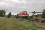 CLR 229 181-3 mit dem DLr 24886 nach Naumburg Hbf, am 09.09.2017 bei der Ausfahrt in Laucha.