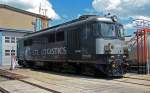 CTL 252 021-1 (ST43 R007, 92 80 1252 021-1 D-CTL) am 09.06.2012 vor der Werkshalle der EBS in Karsdorf.