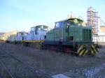 Henschel 26563 vom Hoesch-Stahl AG 1 Werk in Ferndorf, am Zementwerk Karsdorf; 26.01.2008