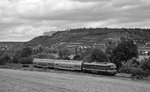 EBS 132 334-4 mit dem DPE 74383 von Karsdorf nach Naumburg Hbf, am 20.08.2016 bei Nißmitz.