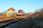EBS 132 293-2 als Tfzf in Richtung Naumburg, am 05.04.2018 in Laucha.