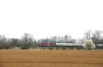 Die EBS 132 293-2 bespannte am 24.03.2019 ab Naumburg Hbf erstmalig den  Rotk�ppchen-Express I  um sich ein umsetzen der 41 1144-9 zu ersparen.