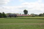 EBS 232 083 brachte am 11.06.2019 einen 628er und die Städteexpresswagen nach Karsdorf.