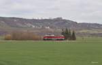 EBS 132 293-2 als Tfzf nach Karsdorf, am 04.03.2020 bei Kirchscheidungen.