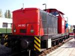 EBS 346 502-7 beim Dampflockfest am Bahnhof Karsdorf am 29.9.2011