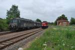 Am 13.07.2012 brachte die EBS 202 738-1 die beiden CTL Loks 252 022-9 und 252 021-1 nach Karsdorf.