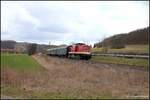 Am 19.03.2022 war die 112 481-7 von MaS Bahnconsult mit einem Lipsia Erlebnisreisen Chartersonderzug von Leipzig Hbf nach Karsdorf bei Balgst�dt unterwegs.