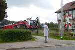 Schnappschuss am 02.09.2021 am Stellwerk Lw in Laucha an der Unstrut.