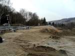 Die Baustelle des neuen Haltepunkts in Freyburg.