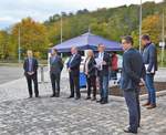 �bergabe der Bahn-Bus-Schnittstelle in Nebra am 21.10.2020.