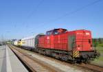 Die WFL 203 113-6 überführte am 13.05.2015 eine unbekannten neue MEG-Diesellok von der Innotrans in München Richtung Merseburg.