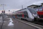abellio 9442 315 als ABR 74060 nach Erfurt Hbf, am 23.01.2016 in Naumburg Hbf.