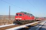 MEG 318 mit einigen Triebwagen der BR 628, am 22.01.2016 in Naumburg Hbf.
