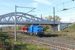 PRESS 204 036 + 204 354 am 03.11.2021 in Naumburg Hbf.