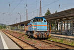 Die neg 575 002-7 am 16.06.2021 beim umsetzen in Naumburg Hbf.