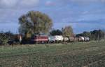 LEG 120 295-1 mit einem Fotog�terzug von Nebra nach Sta�furt, am 12.11.2006 in Nausitz.