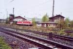 MEG 301 (229 120-1) bim umspannen in Naumburg (S) Hbf.