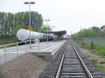 Am 01.05.2014 zog die PRESS 253 014-9 neue GATX Kesselwagen ins Fahrzeugwerk Karsdorf.