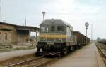 ZWK WL 001 wurde am 31.08.1987 aus der CSSR nach Karsdorf überführt und übernahm ab Freyburg gleich den Kieszug nach Karsdorf.