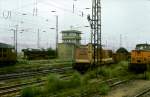 Am 01.10.1989 konnte Klaus Pollm�cher in Naumburg Hbf 4 verschiedene Loks auf einem Bild festhalten.
