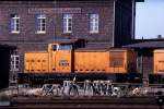 DR 106 213-2 am 13.09.1991 im Bw Naumburg.