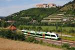 EB VT 201 als RB 34833 von Wangen nach Naumburg Ost, am 26.07.2013 in Freyburg Bbf.