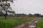 DB 642 221 + 642 719 als RB 34879 von Nebra nach Naumburg Ost, am 14.09.2014 bei Ro�bach.