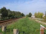 Die Unstrutbahn in H�he der Ortslage Ro�bach am 12.10.2006.