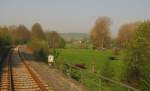 Die Unstrutbahn in der Ortslage Balgst�dt.