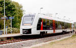 abellio 1648 431 als RB 80589 von Donndorf nach Naumburg Ost, am 07.09.2019 in Reinsdorf (b Nebra).