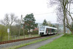 abellio 1648 954 als RB 80552 von Naumburg Ost nach Wangen, am 19.04.2021 in Balgstädt.