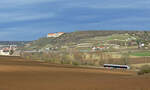 abellio 1648 xxx als RB 80558 von Naumburg (S) Ost nach Wangen (U), am 20.01.2021 bei Nißmitz.