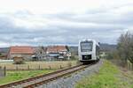 abellio 1648 425 als RB 80558 von Naumburg (S) Ost nach Wangen (U), am 10.03.2023 in Ro�bach.