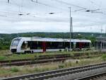 Werbung f�r das  Bodetal  auf der Unstrutbahn.