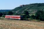 DB 628 601 als RB 26835 nach Zeitz, am 12.07.2006 bei Ni�mitz.