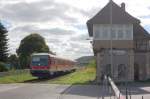 DB 628 602-5 als RB 26824 von Zeitz nach Artern, am 09.09.2006 in Laucha.