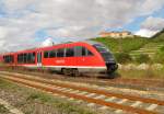 DB 642 060 als RB 34881 von Nebra nach Naumburg (S) Ost, bei der Ausfahrt in Freyburg (U).