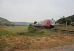DB 642 219-9 + 642 227 als RB 34871 von Nebra nach Naumburg Ost, am 08.09.2013 bei Balgst�dt.