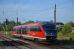 DB 642 632 als Reservefahrzeug wegen dem Freyburger Winzerfest, am 07.09.2013 abgestellt in Naumburg Hbf.