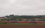 DB 642 719 + 642 221 als RB 34876 von Naumburg Ost nach Nebra, am 14.09.2014 bei Kleinjena.