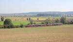 Wegen dem Winzerfest Freyburg waren am 12.09.2015 diese zwei DB 642 auf der Unstrutbahn bei Nißmitz als RB 34874 von Naumburg (S) Ost nach Nebra unterwegs. (Foto: Wolfgang Krolop)