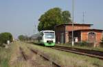 EB VT 009  Erfurt  als DPE 91385  Unstrut-Schrecke-Express I  von Erfurt Hbf nach Ro�leben, am 01.05.2012 in Gehofen.