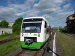 EB VT 305 als DPE 79189 aus Erfurt Hbf, am 17.05.2012 im Bf Ro�leben. Der Sonderzug verkehrte als 2.  Unstrut-Schrecke-Express . (Foto: Christian Kirchner)
