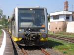 Am Ostersonntag bestellten wir wieder  Sonderz�ge  bei der Burgenlandbahn, die unter dem Motto  Fahrt in den Fr�hling  2 mal an diesem Tag von Wangen bis nach Ro�leben gefahren sind.