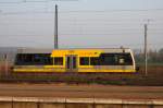 Burgenlandbahn 672 917-2  Erben Luther  in Naumburg (Saale) Hbf; 04.04.2009 (Foto: Helmut Bechstein)
