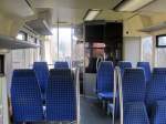 Innenansicht des Burgenlandbahn 672 913, am 16.03.2015.